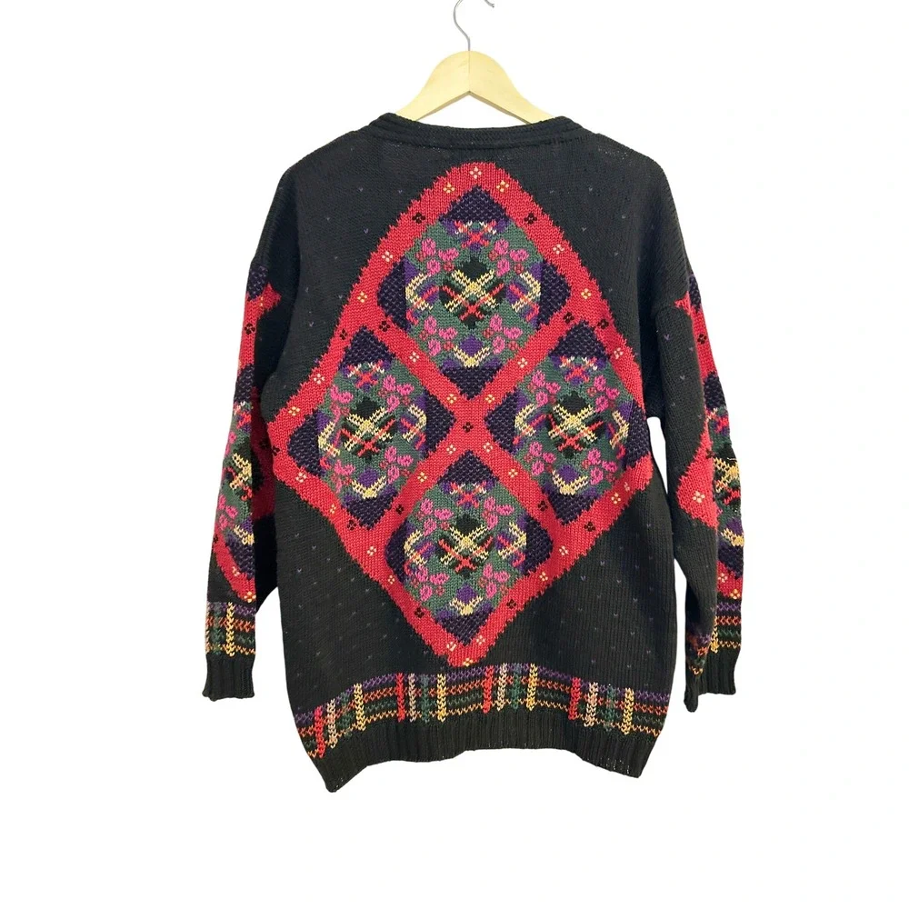Roberta Frost Vintage Hand Knitted Cotton Cardigan Sweater, Size Small - Picture 6 of 7